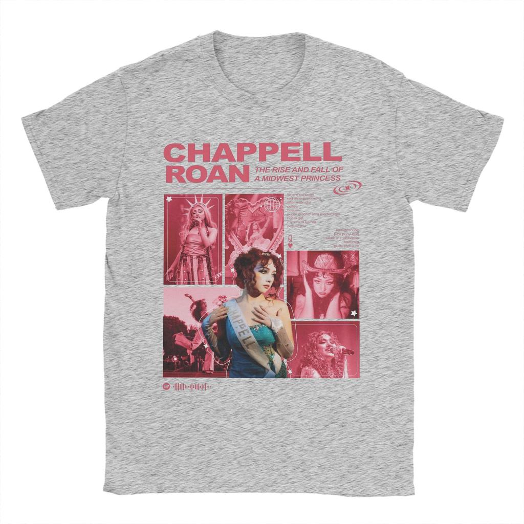 Midwest Princess Collage Chappell Roan TShirts Unisex Casual Cotton Tees Crewneck Short Sleeve T Shirts Gift Idea Clothes