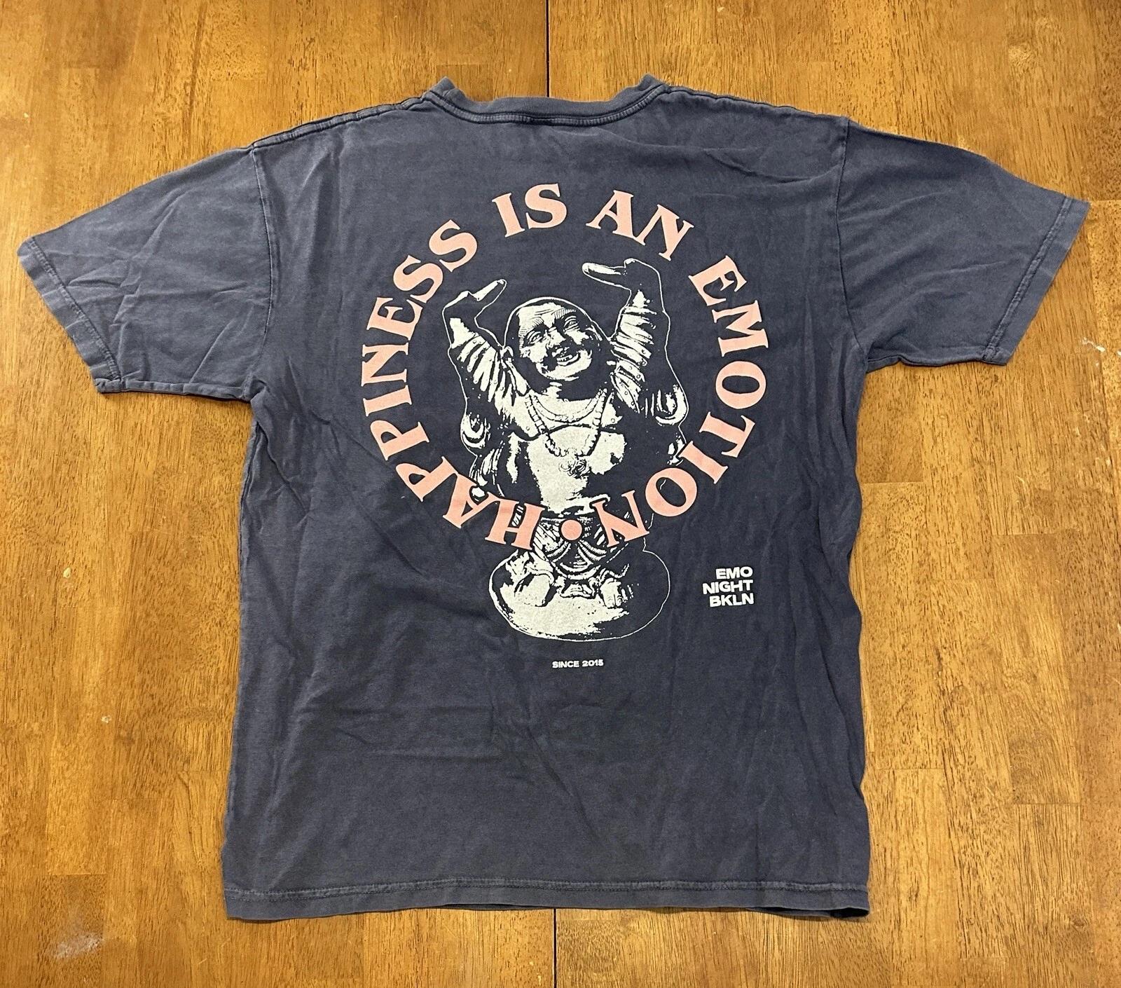 Emo Night Brooklyn T Shirt Large Happiness Is An Emotion M