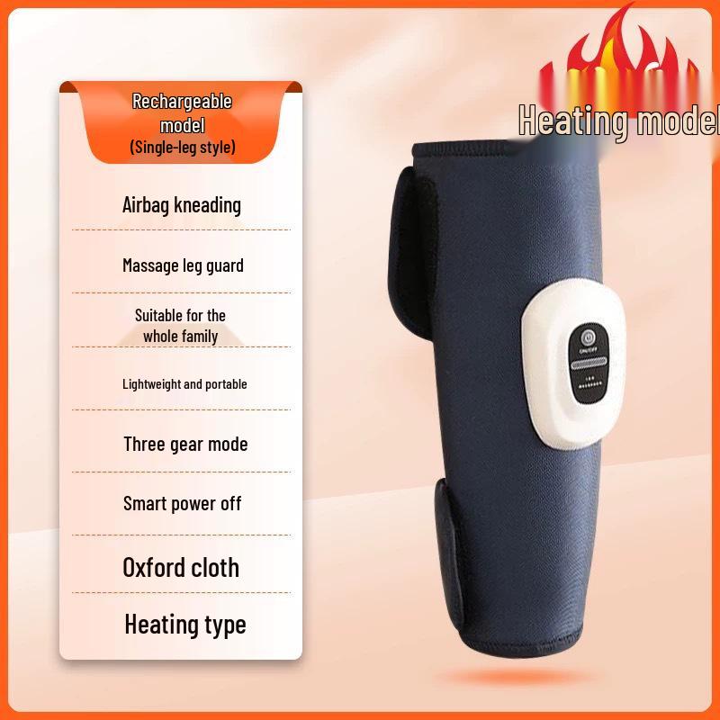 Electric Air Pressure Leg and Foot Massager with Calf Heater for Varicose Veins and Meridian Relief