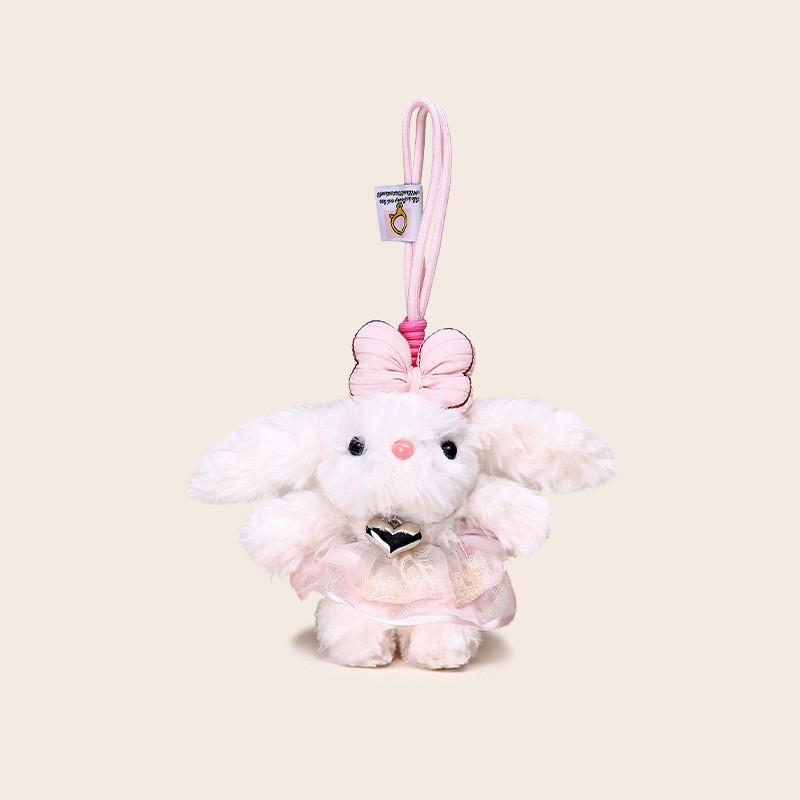 Lolita Lop Ear Bowknot Design Adorable Plush Keychain Gift Backpack Accessories