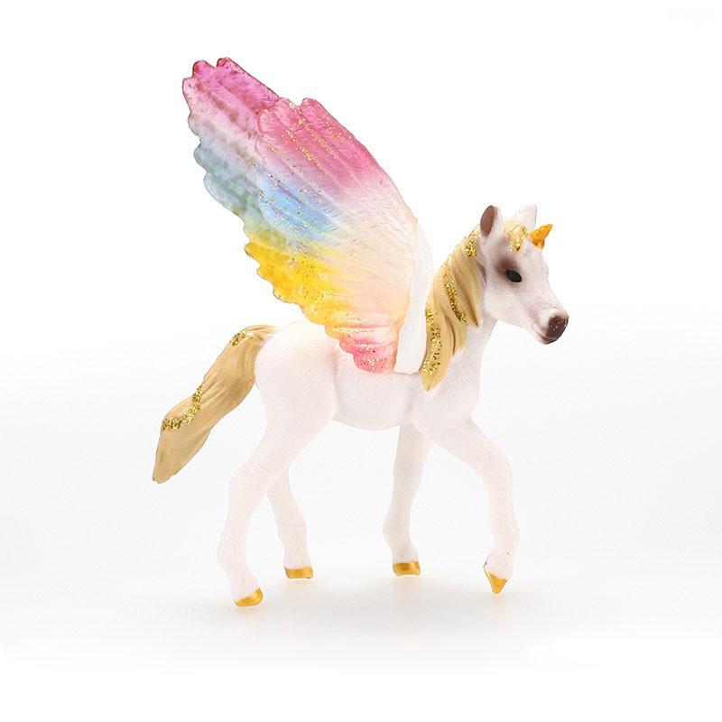 Kolorowa Zabawka Jednorożec Symulacja Mini Model Zwierzęcia Jednorożce Latający Koń Figurka Model Dzikie Figurki Zabawki Edukacyjne dla Dzieci Figurka