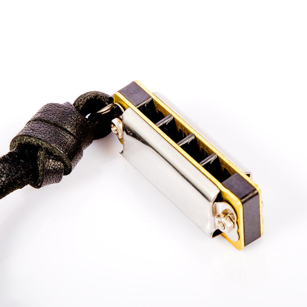 Jewelry Personalized Retro Leather Necklace Harmonica Pendant