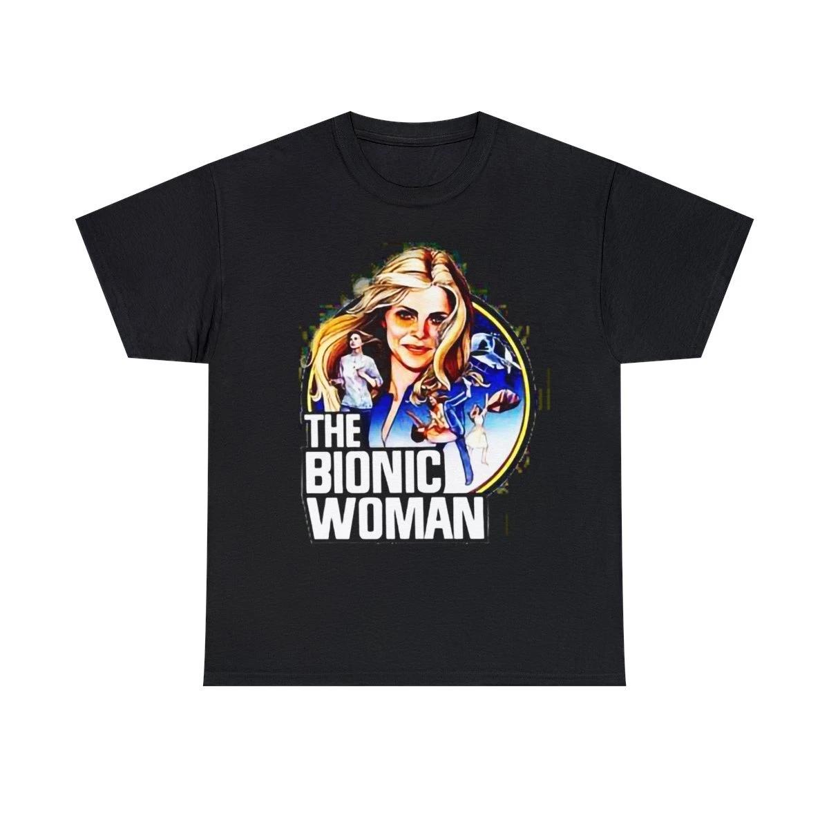 

The Bionic Woman 70s tv Heroine Classic Lyndsey Wagner unisex Short Sleeve Tee 3XL