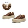 Foam Bottom First Layer Cowhide Little White Shoes Women's 2025 Autumn New Models Are Not Tired of Feet Shoes Women's Casual Platform Women's Shoes