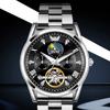 OPK Brand Watch Fake Tourbillon Steel Belt Calendar Luminous Quartz Watch Men's Watch Men's Watch