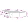 VidaXL Cadre de lit sonoma gris 120x190 cm petit double 3203899