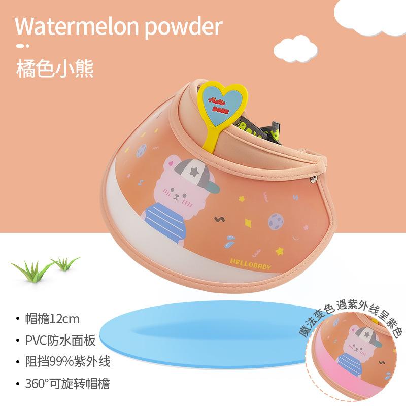 

Children s sun protection hat Summer female treasure sun hat Boys cartoon empty top hat UV protection sun hat Large brim 46-55Cm (recommended for 2-12 years old)