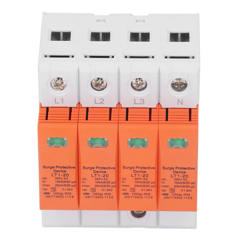Überspannungsschutzgerät 385VAC 10?20KA 4P Niederspannungs-Ableitgerät