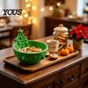 Decorative Pinecone Holder Christmas Tree Candy Bowl, 3D Printed Holiday Treat Storage Container, Party Supplies Tabletop Snack Serving Bowl for Home