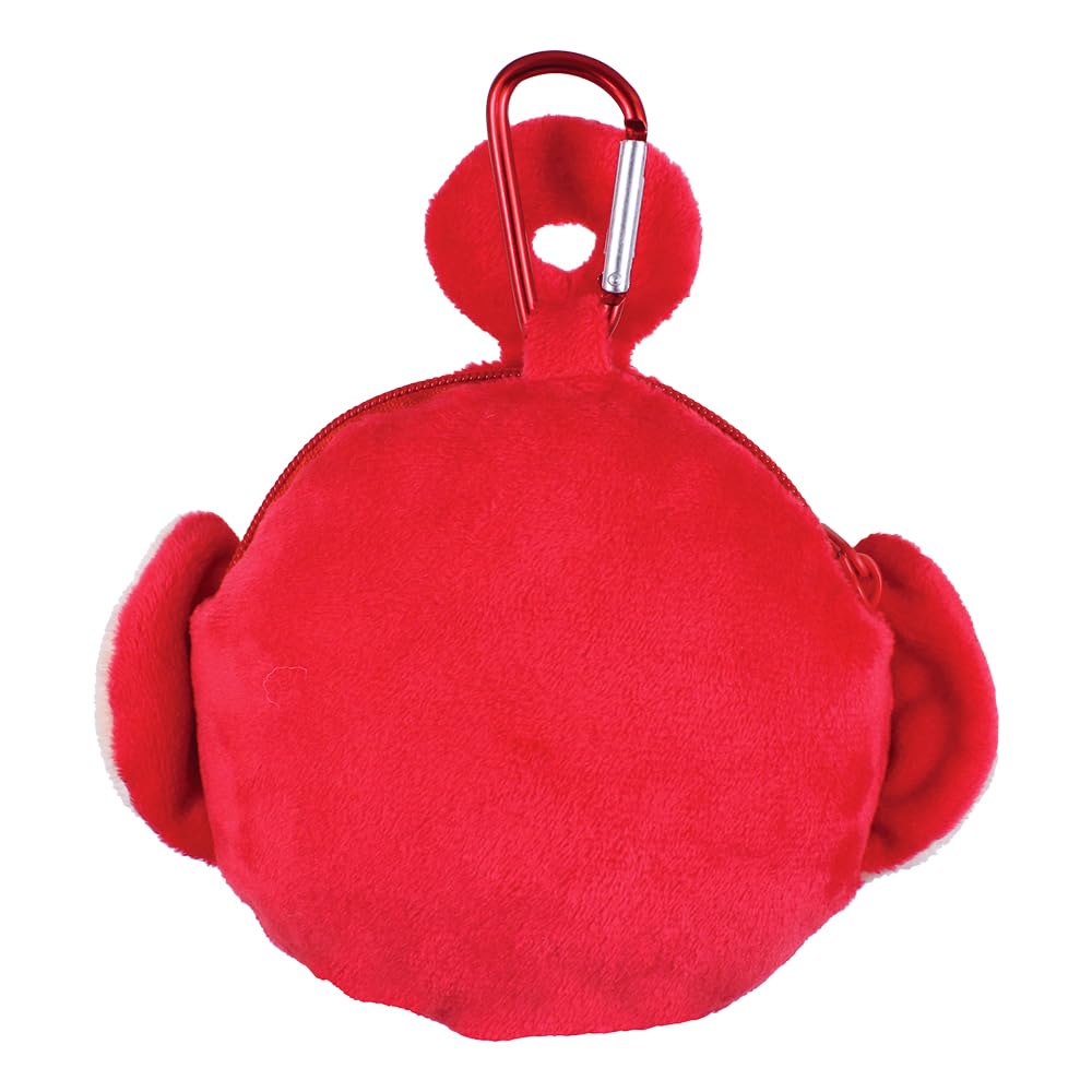 Tees Factory Teletubbies Plush Toy with Carabiner, Zippered Mascot, Po, H10 x W9.6 x D6.5cm, TT-5541828PO