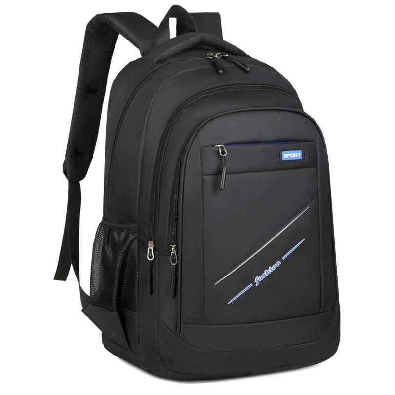 Oxford Cloth Backpack For Men Women With Letter Embossing Design For Daily Use