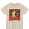 Ram Skull Comic T-Shirt: Retro Occult Graphic Tee