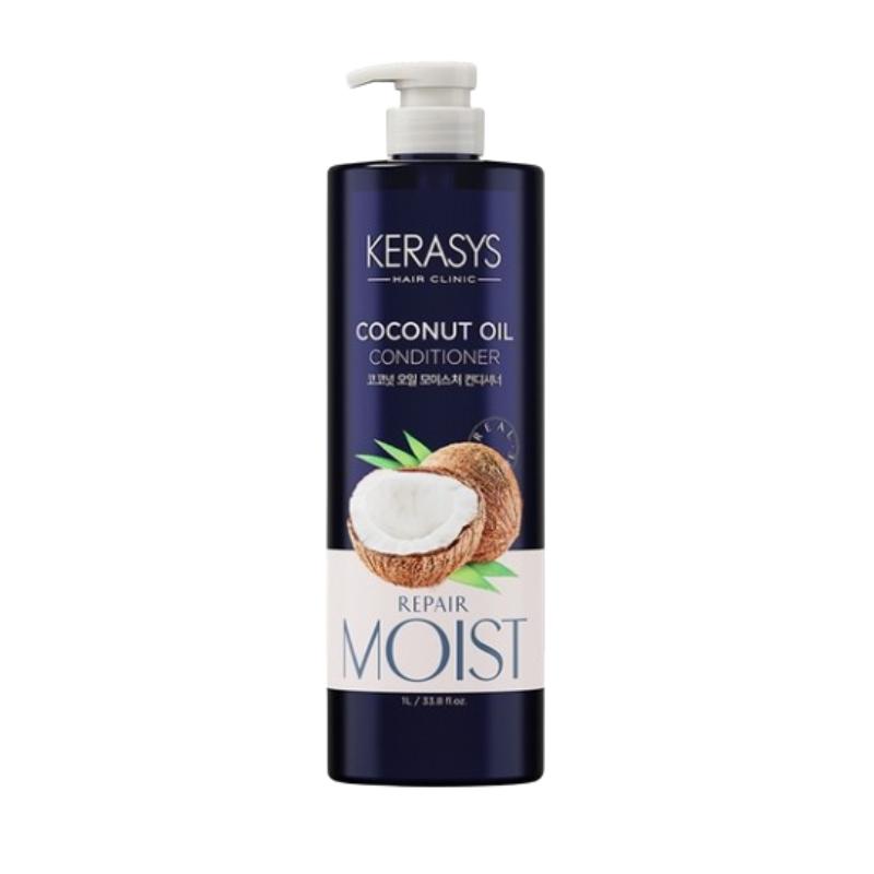 Kerasys Coconut Oil Conditioner 1L | Moisturizing & Nourishing Hair Care for Dry, Damaged Hair