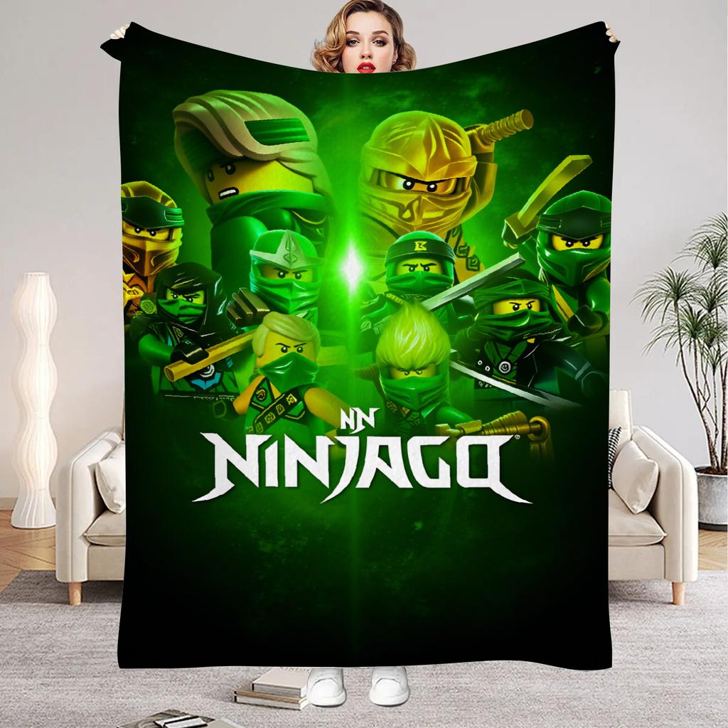 Spel N-Ninjagos Plaid voor Jongens Zomerkamp Bank Bed Zacht Pluizig Meerdere Maten Dutbed Sprei Alle Seizoenen