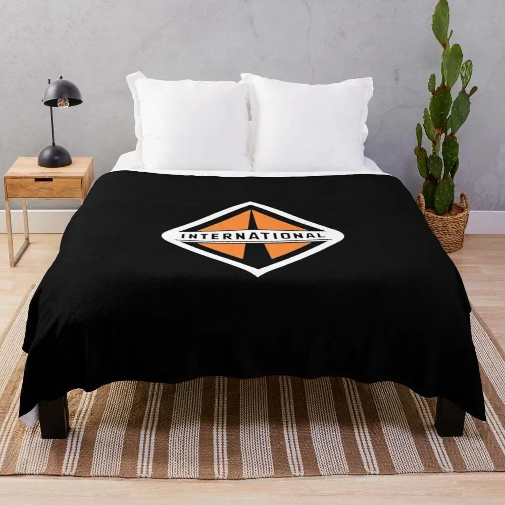 TRUCK-INTERNATIONAL LOGO Throw Blanket Retro Blankets 75X95CM
