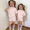 Kids Casual Short Sleeve Top and Shorts Set Animal Print Lightweight Comfortable Summer Outfit for Boys and Girls