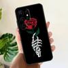 Skeleton Hand Rose Gothic Soft Case For Samsung Galaxy S21 S22 S23 S24 S25 Ultra S9 S10 Plus S20 FE S24 FE Phone Cover