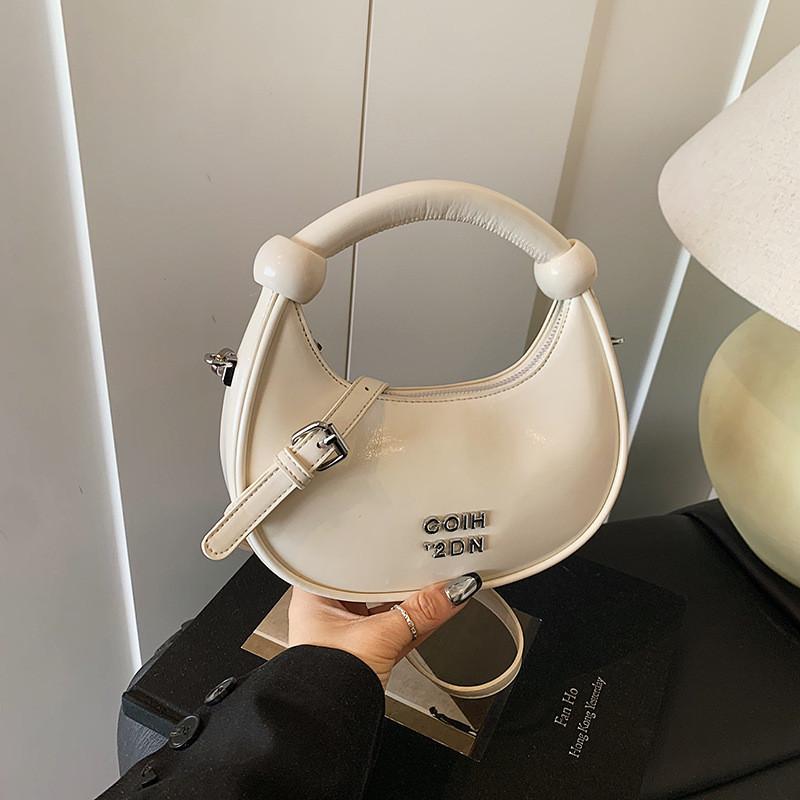 Pu Letter Decor Chic Small Duffle Shape Shoulder Bag Casual Daywear Bags Travel