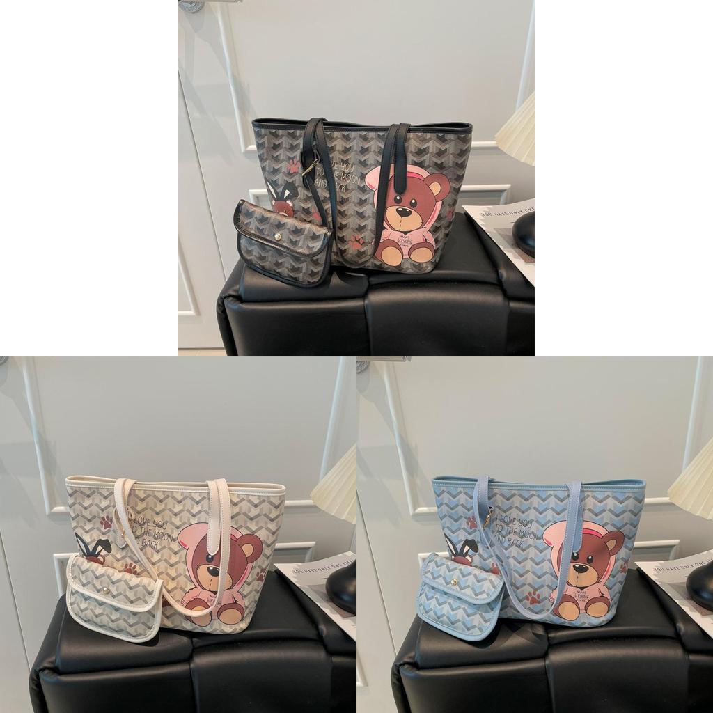 Street Style Large Tote Bag With Zipper Closure For Womens Casual Outfits