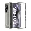 Double Stand for Samsung Galaxy Z Fold 6 Case Glass Film Spring Hinge Lens 360 Protection Cover Transparent Mental Shockproof