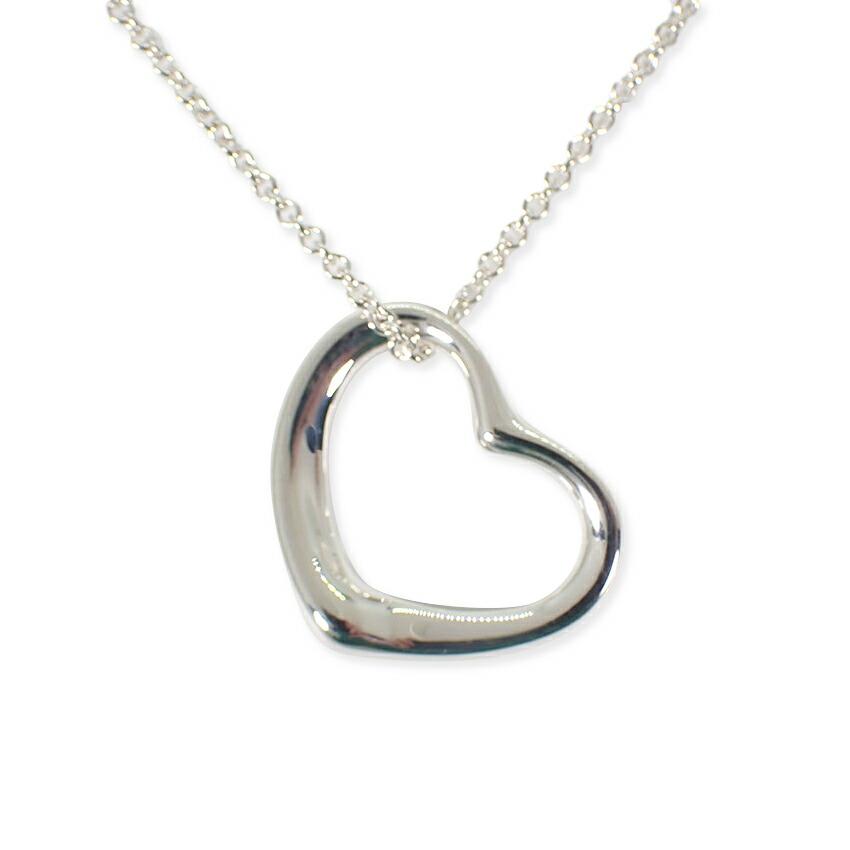 

[Used] TIFFANY 925 Open Heart Pendant/Necklace/j11-3