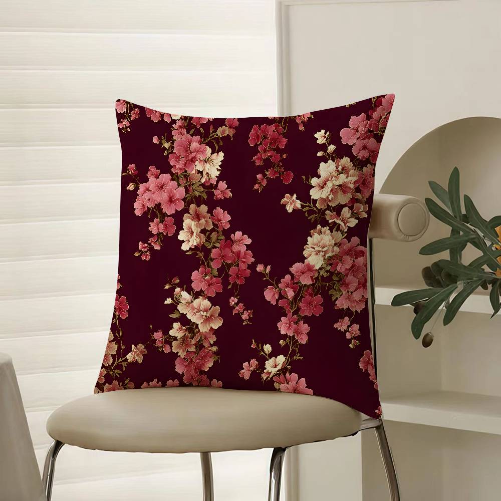 

N-Niche Свежие принты Стиль Арт Наволочка Комфорт Диван-кровать Шелковистая элегантная Невидимая молния Декоративная наволочка 12x12Inch