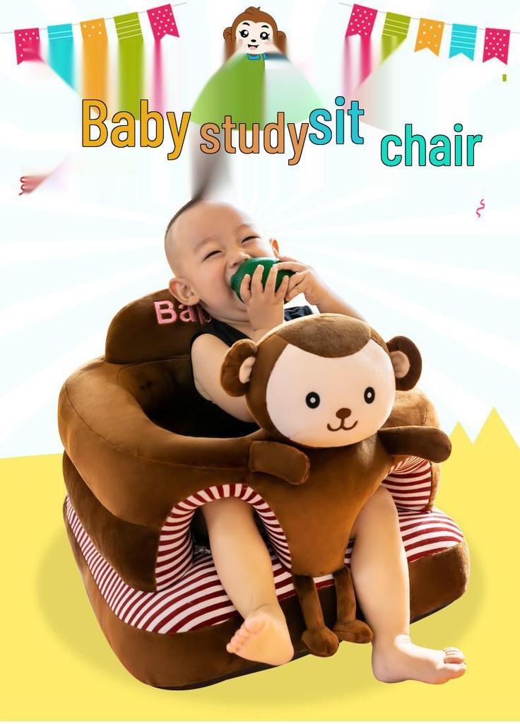 Plush Cartoon Baby Training Seat: Children's Safety Backrest Sofa
