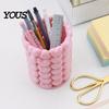 Heart-shaped Pen Holder 3D Printed Hollow Heart Holder, Aesthetic Stand, Girlish Smooth Finish Organizer Makeup Brush Multifunctional Storage