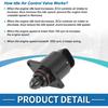 Car Idle Air Control Valve for Chevrolet Camaro 1995-1997 for Chevrolet Impala 1995-1996 Replace No.19333273 IACV Idle Motor Idle Air Control Valve