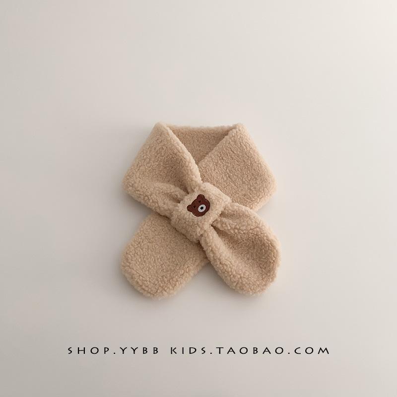 Ins coreeană drăguț ursuleț pentru bebeluși eșarfă mănuși pentru copii toamna și iarna băieți și fete eșarfă caldă pentru gât plus catifea pentru gât