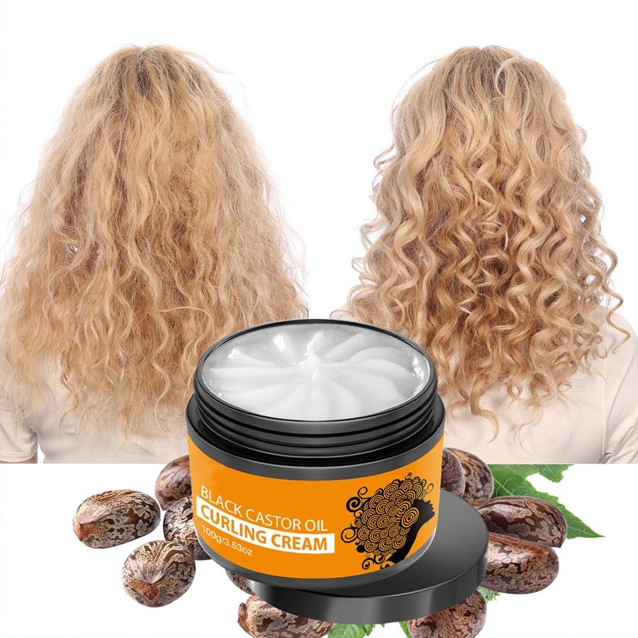 Curl Defining Cream for Wavy & Curly Hair – Alcohol-Free Leave-In Styler for Volume, Hold & Shine, No Rinse
