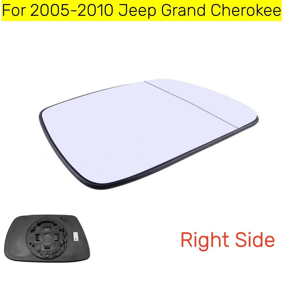 1PC Right Side Heated Mirror Glass 5142874AA For 2005 -2010 Jeep Grand Cherokee