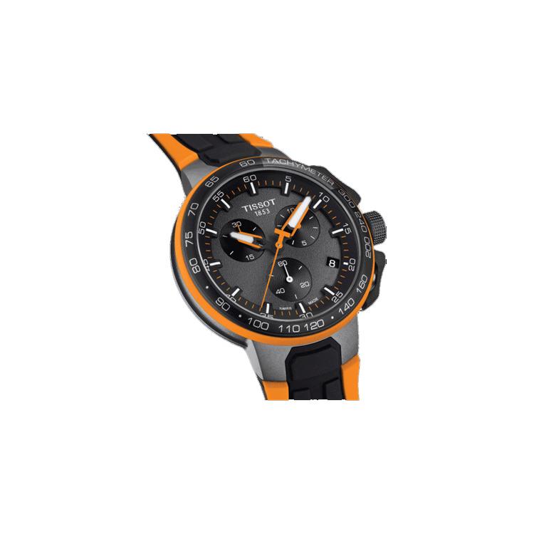 TISSOT Race Collection Quartz Movement Men's Watches Watch 44.5mm Coffee Watch Dial Stainless Steel Case T111.417.37.441.04
