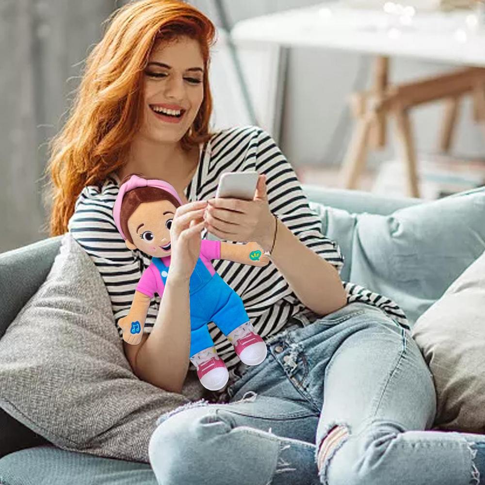 Cartoon Ms Rachel Doll Toys Soft Stuffed Speak Singing Pillow Baby Toddler Sleeping Plush Doll Birthday Gifts for Girls Boys
