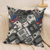 Game Handle Cushion Cover Soft Plush Fabric DoubleSided Printed Sofa Cushion Cover for All Seasons Home Decor Gift