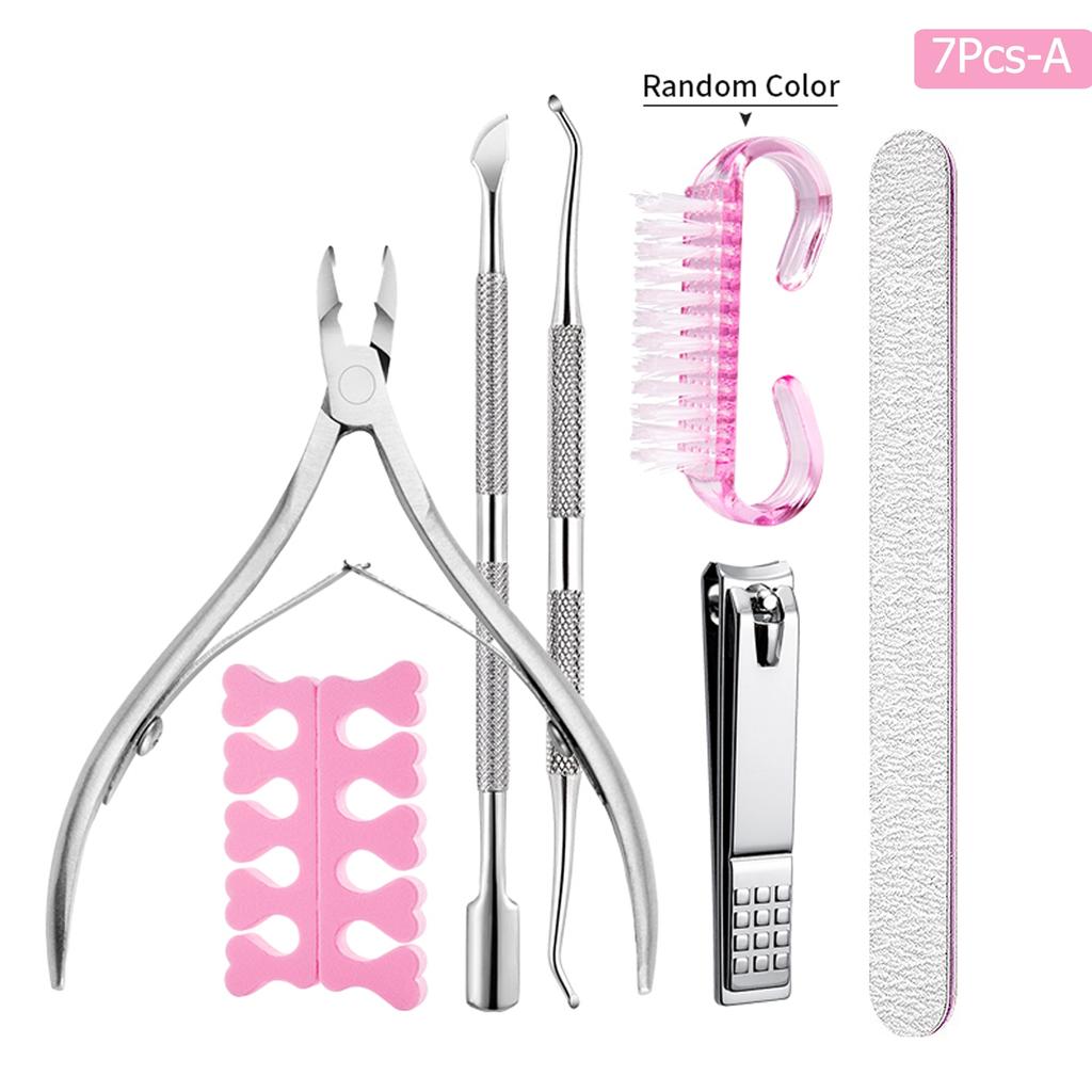 Maniküre Set Nail Art Peeling Werkzeuge Schere Zange Peeling Schieber Tote Haut Nagelhautschieber Zange Löffel Entferner Knipser Schneider