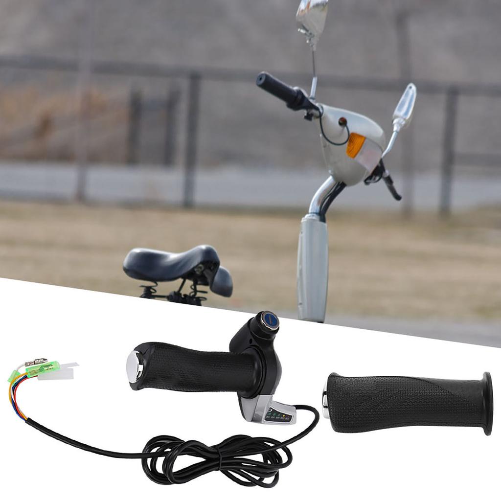 1000W Motor Brushed Speed Controller & Battery Display Throttle Twist Grip with Lock 36V