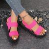 Sandals women's fashion outer wear Roman imitation hemp rope bottom women's slippers sandals platform fashion student summer