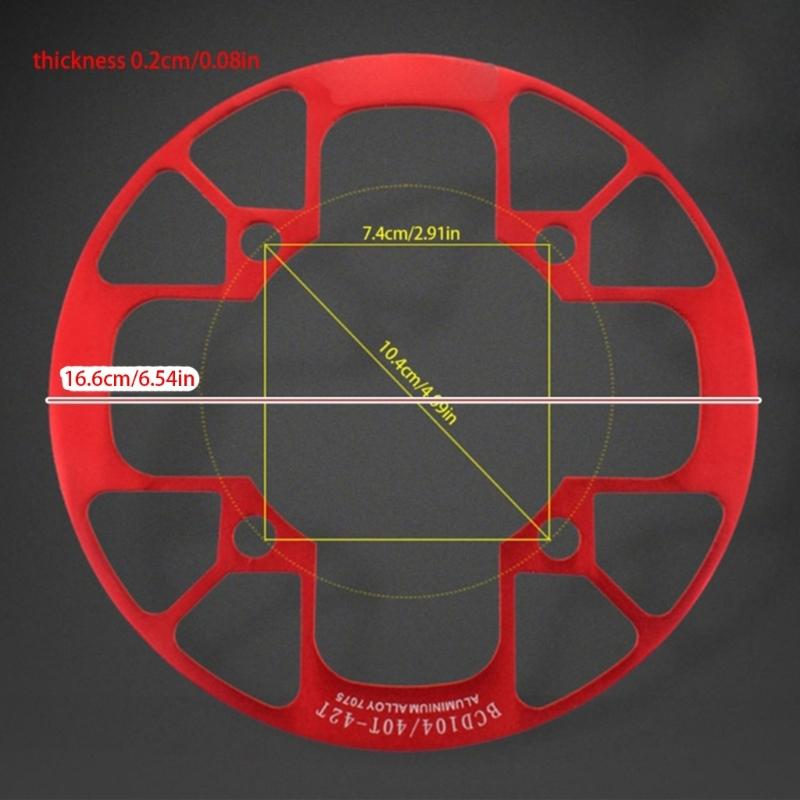 Aluminum Alloy Bicycles Chainring Guard Bicycles Sprocket Crankset Guard Chainwheel Protector Chainwheel Accessories