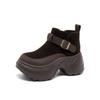 New Retro Thick-soled Boots, Versatile Height-increasing Ankle Boots, Women's Shoes
