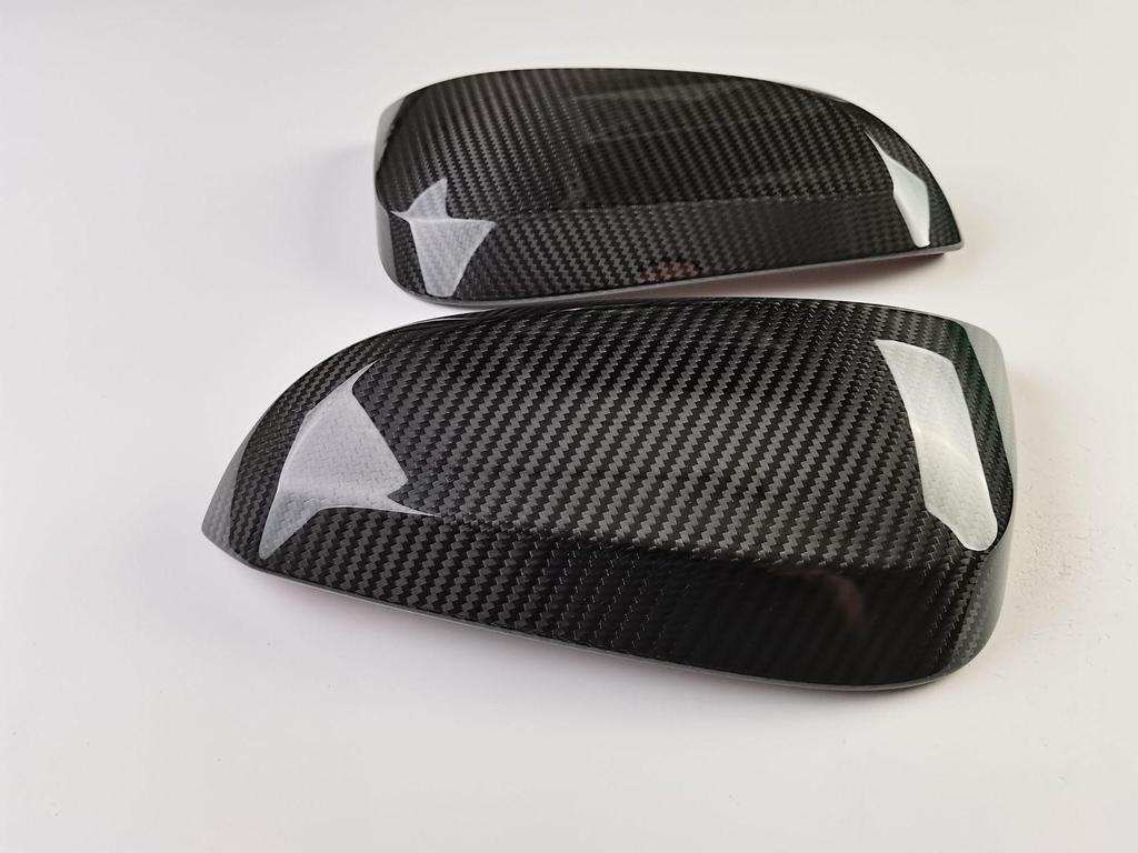 Real Carbon Fiber Rearview Mirror Shell for Toyota 4Runner & Old Model RAV4 - Dry Carbon Exterior Modification