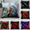 C-Cool Dotaa 2 Game Cushion Cover Plush Fabric Soft Double-Sided Printed Sofa Warm Winter Home Child Gift Pillow Case