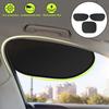 Sommer Elektrostatische Sonnenblende für Auto Seitenscheibe 4-lagige Sonnenschutzvorhänge Blendschutz UV-Blocker Auto Sonnenschutzabdeckung