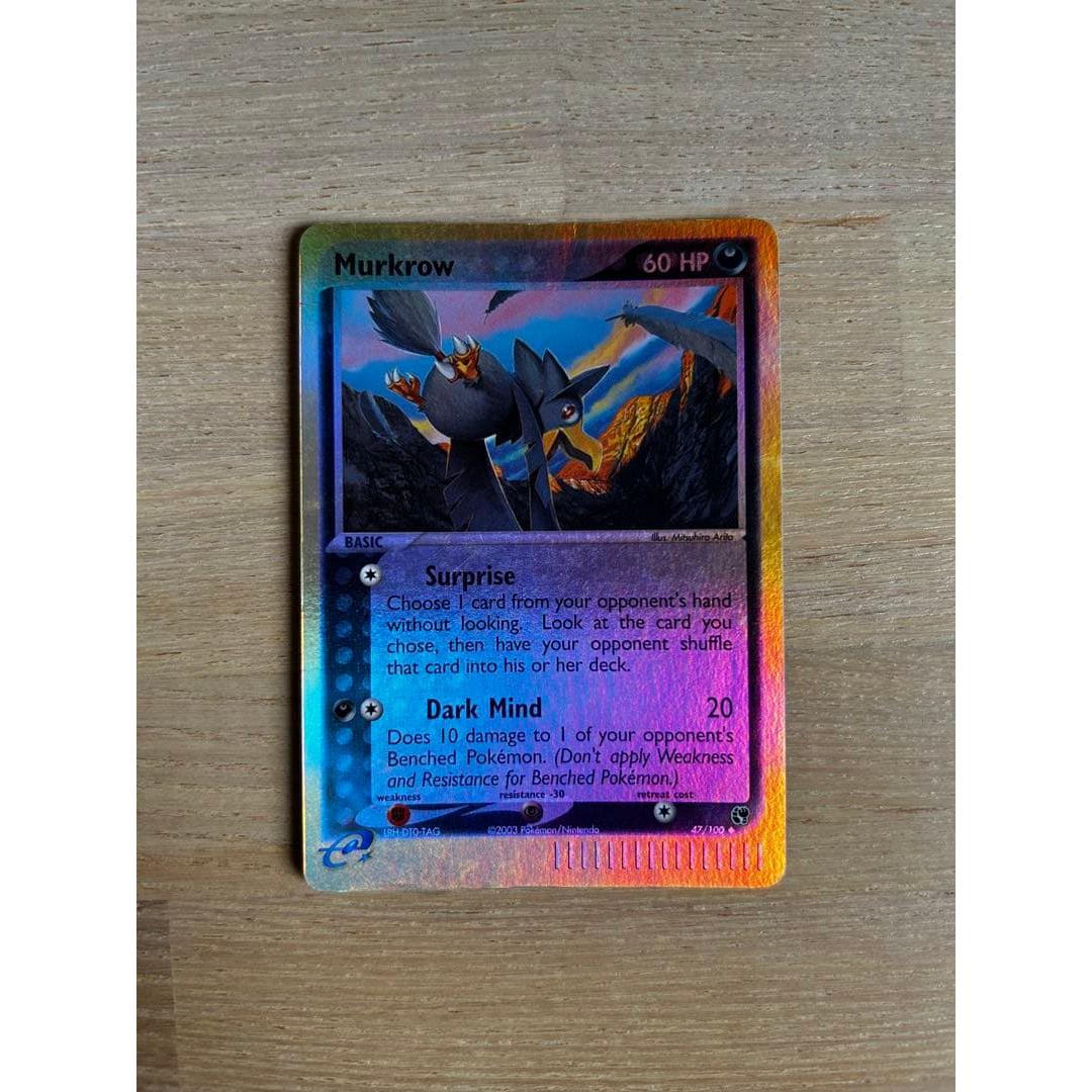 Used Pokemon Card Black Crow 47/100 Reverse Holo English Version