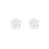 1Pair French White Camellia Flower Earrings For Women Summer  Jewelry Accessories Gifts Temperament Sweet Stud Earrings