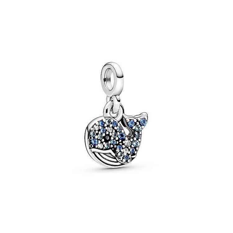 Pandora My Blue Whale Pendant Unisex Jewelry 798972C01 Multicolor