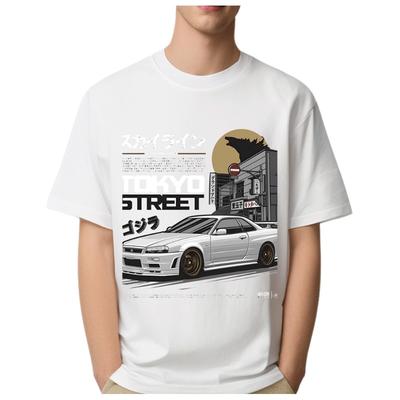 NissGTR Drift Car Racing T Shirt Men Women Hip Hop Harajuku Fashion Casual Short Sleeve Graphic Tshirts Tops Mens Clothing
