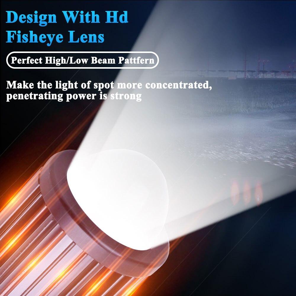 H4 LED Motorcycle Headlight H6 BA20D P15D CSP Led Lens White Yellow Hi Lo Beam Spotlight Motorbike Scooter Running Lamp
