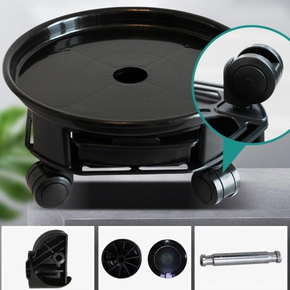 360-degree Rolling Movable Flower Pot Tray Round Flower Planter Stand Flower Pot Mover  Indoor Use