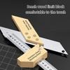 Professional Woodworking Measuring Tool Multifunction Graduated Scale Ruler Corrosion Resistant Design